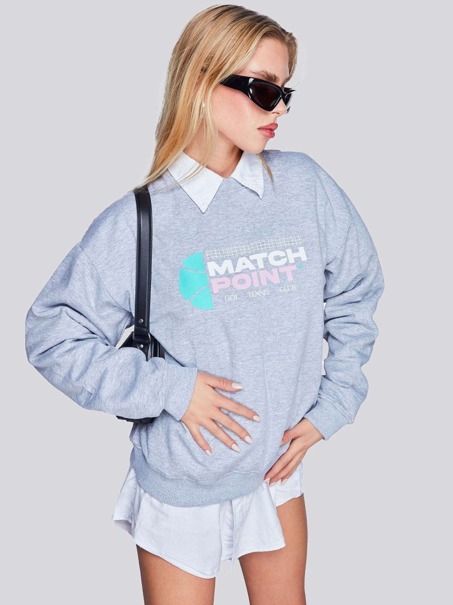 GOI Grey Match Sweatshirt | Tops & Bodysuits