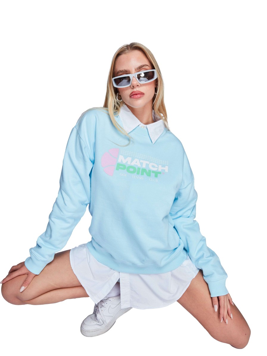 GOI Blue Match Sweatshirt | Tops & Bodysuits